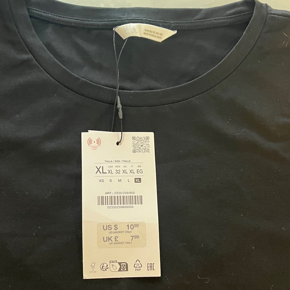 Zara Women's Black Crop Top